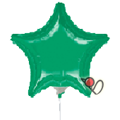 9吋 (綠)-A五角星 氣球[T10]