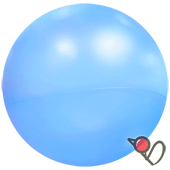 23cm 珍珠淺藍--迪克久久球[T10]