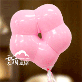 Q牌 6吋 花朵-標準粉 氣球/100pcs